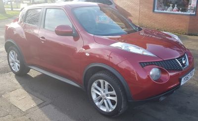 Nissan Juke 1.6 JUKE TEKNA Hatchback Petrol Red at All Right Autos Hull