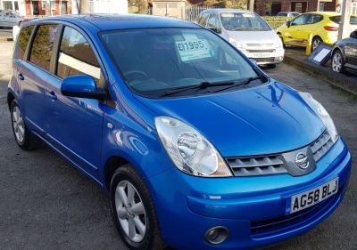 Nissan Note 1.4 NOTE ACENTA MPV Petrol Blue at All Right Autos Hull